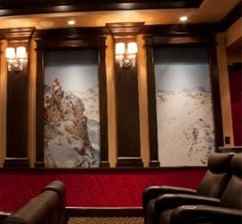 In the News - Home Theater Features Changing Decor with Reversible Panels