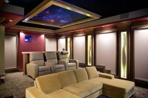 The Vault Home Theater is the highlight feature in the new showroom shared by Boca Theater and Automation and CDGi. Photos: Carlos Aristizabel